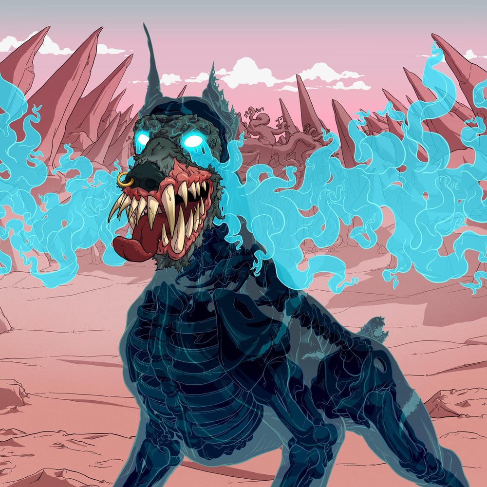 GM GM and Happy Saturday 

This morning I woke up to this absolute grail of a ghost Mutant Hound in my wallet. What an insane hound he is! LFG!!!

<a href="/MutantHounds/">Mutant Hounds</a> <a href="/MH_DeathPack/">The Death Pack</a>