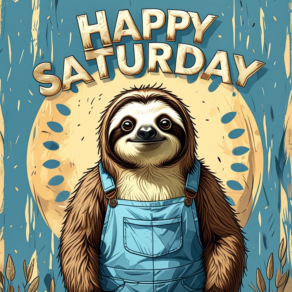 Happy Saturday, everyone! $Ksloth I'll spend this day working, with gratitude. Hope you'll enjoy this day. 
#memecoins #PositiveVibes