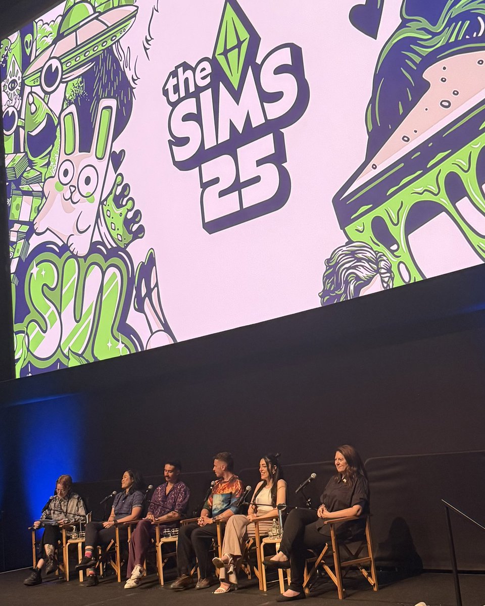 Celebrating 25 years of The Sims with an incredible panel today at <a href="/ACMI/">ACMI</a> 🎉 

Our very own <a href="/jeyjeybink/">Jeyjeybink</a> joined Jini Maxwell, Josh &amp; Matt, Mavis Chan, and Prof. Deb Polson for a discussion on the legacy, impact, and future of The Sims. 

#TheSims25 #SimsCommunity #GamingHistory