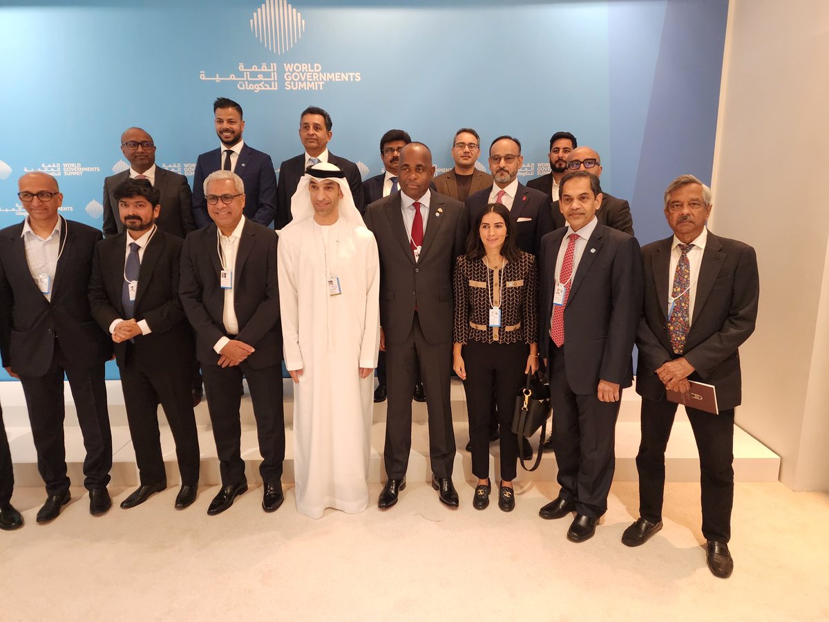 DominicaEmbass1's tweet photo. Prime Minister Skerrit was a featured guest and speaker at the World Government Summit 2025 in Dubai.

He outlined Dominica's attractive foreign investment environment, tax incentives, stable governance, and opportunities in sectors such as renewable energy and agriculture. https://t.co/ClpJQXdStJ