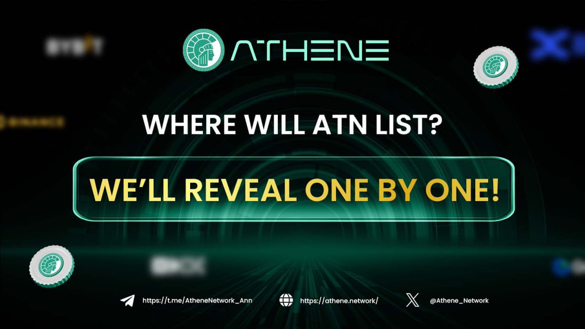 😎 Which CEX Will List ATN? Stay Tuned!

Starting today, Athene is officially changing our ticker symbol from ATH to ATN to avoid conflicts with other mainnet projects. 🎇🎇

While the symbol is changing, all token-related plans and activities remain unchanged. 👍

We're about to