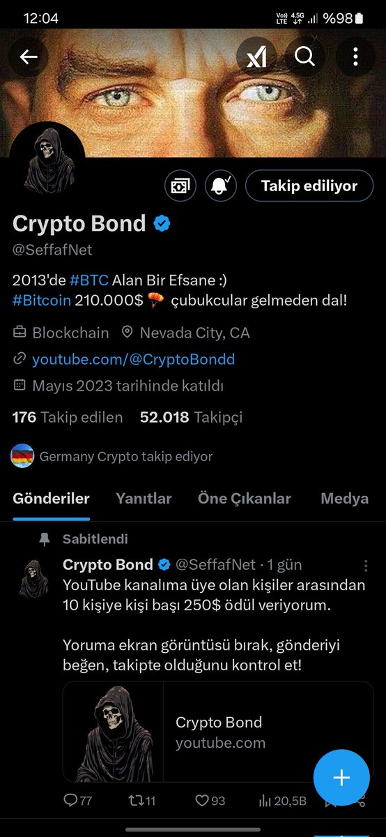 kurtthasann's tweet photo. @SeffafNet 50k https://t.co/k3utpU0gwq