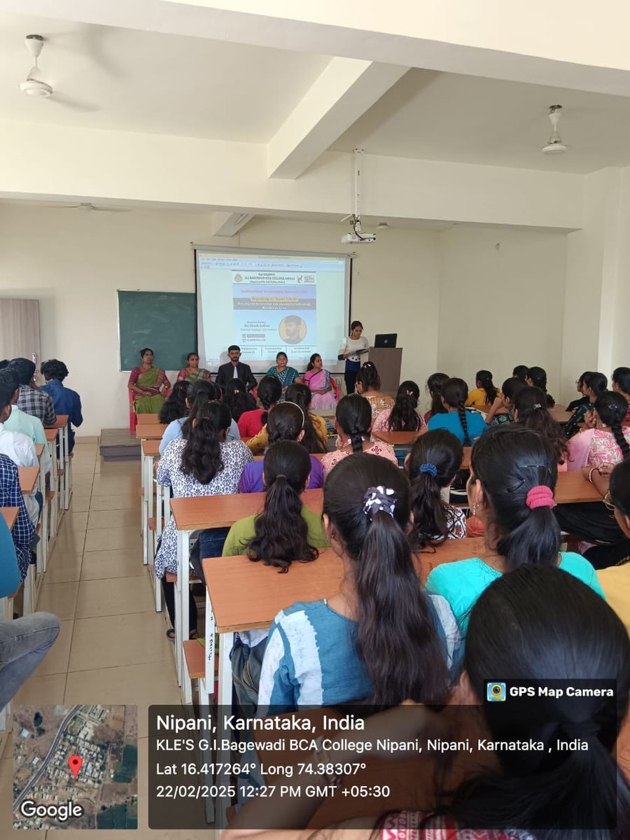 KLE_bca_nipani's tweet image. C in Association with KLE Society’s G I Bagewadi BCA College Organised an Expert Talk on”Process Of Innovation Development and Technology Readiness Level ”on 22nd  February 2025 at KLE Society G I Bagewadi BCA College Nipani…
#icc #innovationprocess #klebcanipani#klesociety1916