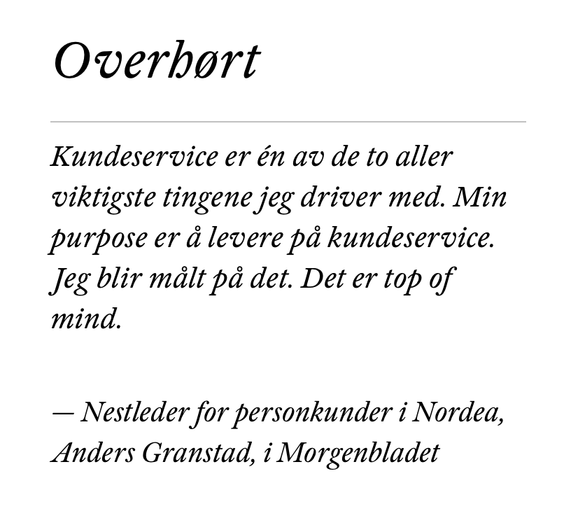 Bør det ikke være et krav til ledere i næringslivet at de kan snakke norsk? @sprakradet <a href="/anglipol/">Anglisismepolitiet</a> <a href="/NordeaNorge/">Nordea Norge</a>