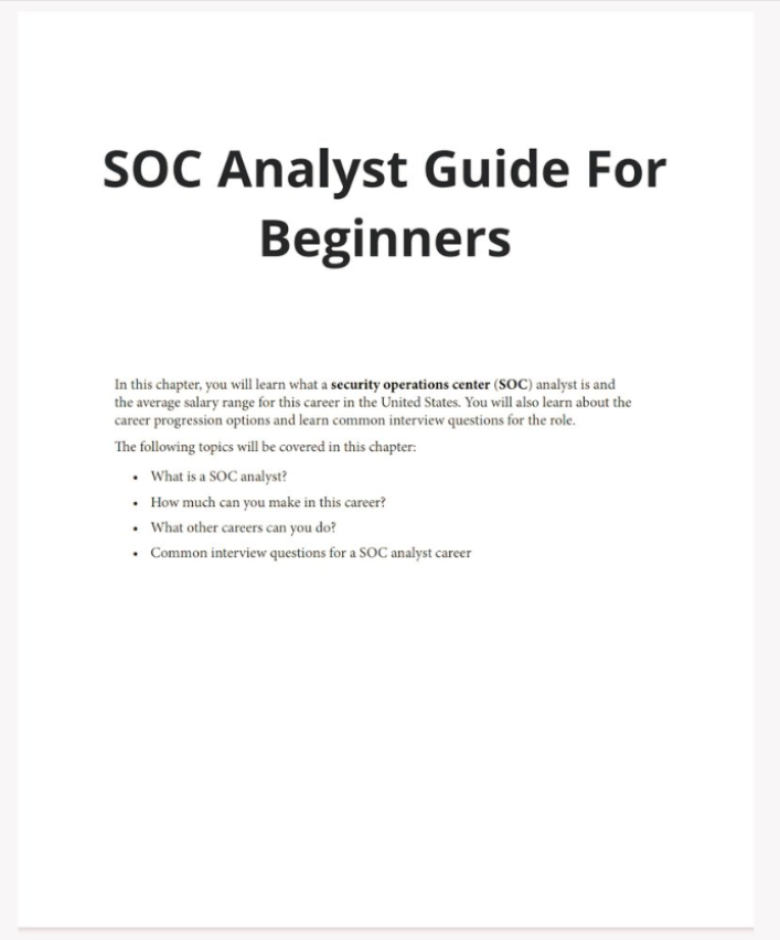 SOC Analyst Guide For Beginners 

Download here: drive.google.com/file/d/18y6_ud…

Osm ebook ❤

Try It Out Now: forms.gle/CqSxxEcQnnMxqD…