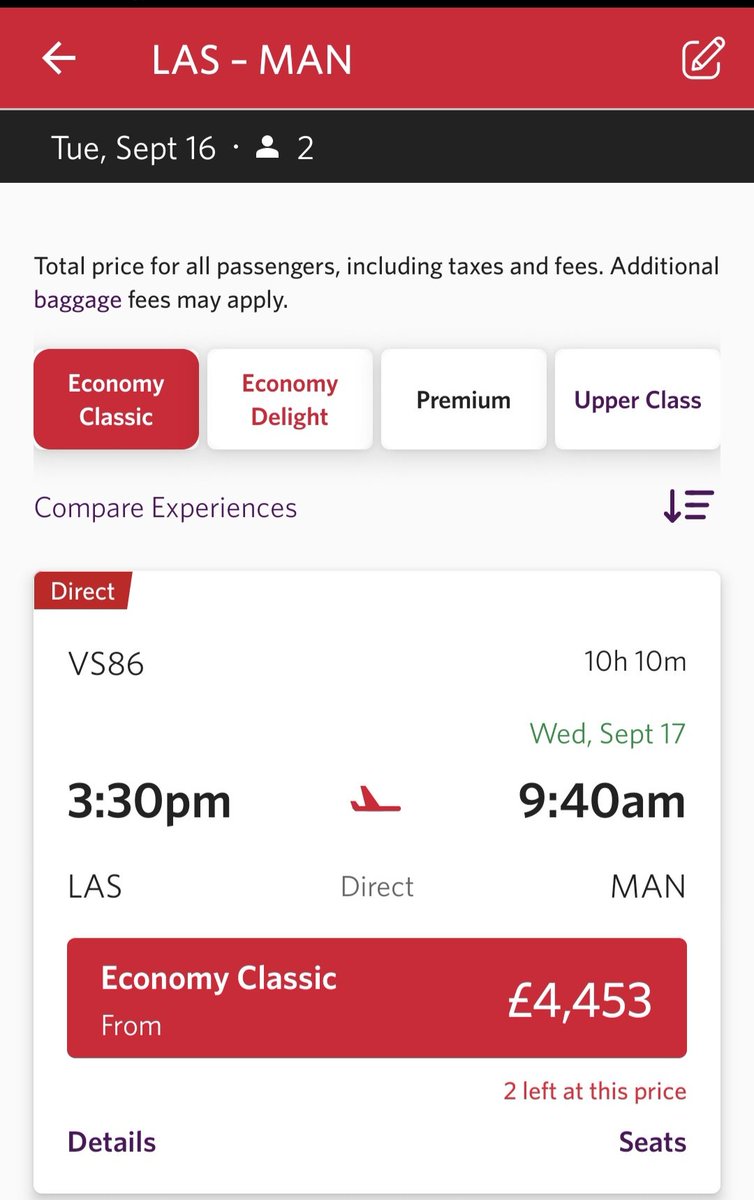 The prices just keep getting better with <a href="/VirginAtlantic/">virginatlantic</a>
