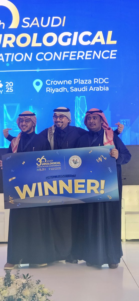 dr_alsabban's tweet photo. I am incredibly proud of my residents. @AmmarALmahnashi , PGY4, secured first place and @ahmad7ar, PGY5, achieved third place in the residents' knowledge competition at the SUA meeting, outscoring peers from across Saudi Arabia https://t.co/cTX7E4CChJ