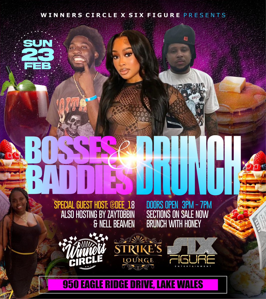 ChickLW's tweet photo. 🚨THIS SUNDAY AT #STRIKES🚨BRUNCH FROM 3pm-7pm❗️❗️ https://t.co/hGv8cGe4MN