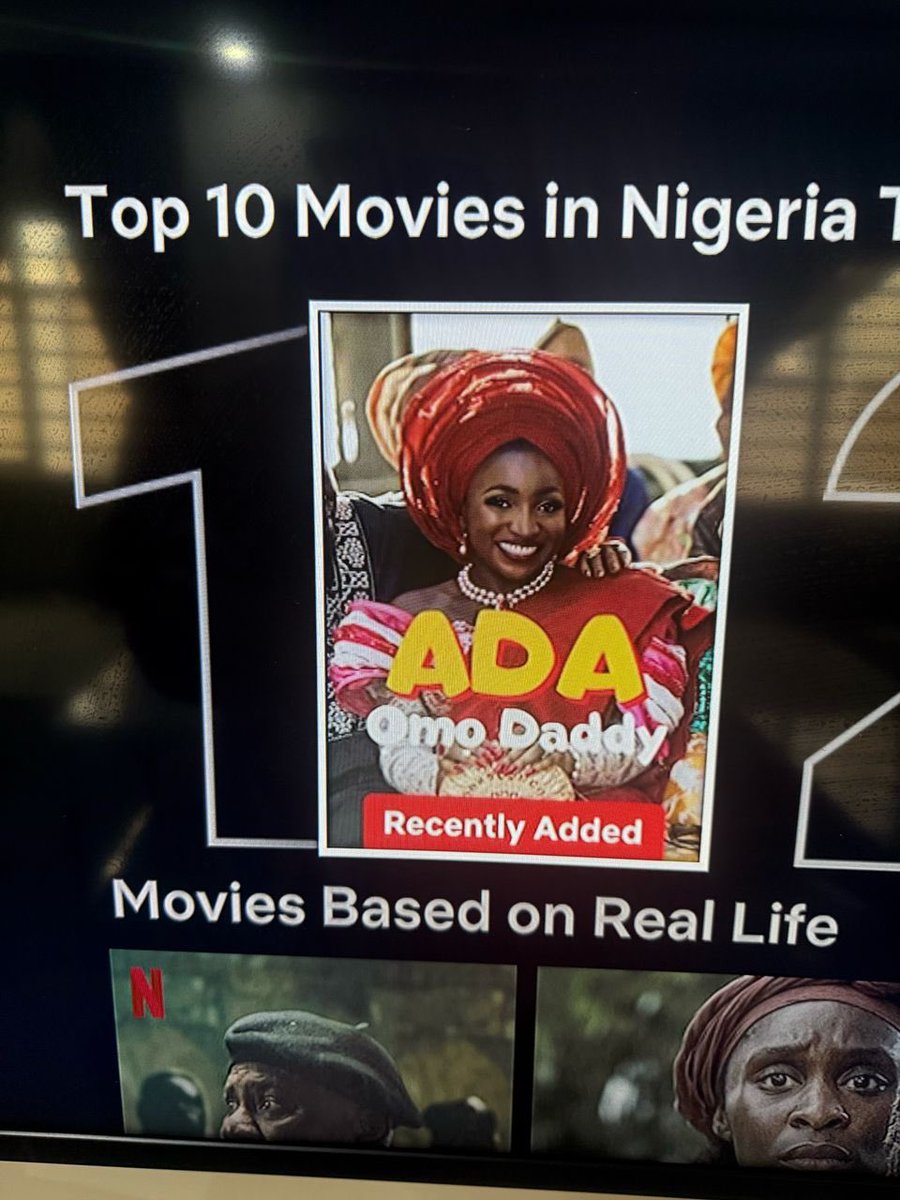 realmercyaigbe's tweet photo. We’re on Number 1 spot on @NetflixNaija guys 💃💃💃💃

Thank you so much for all the positive reviews 
ADA OMO DADDY is here. Stream and enjoy your weekend https://t.co/Fb4OpOEi9F