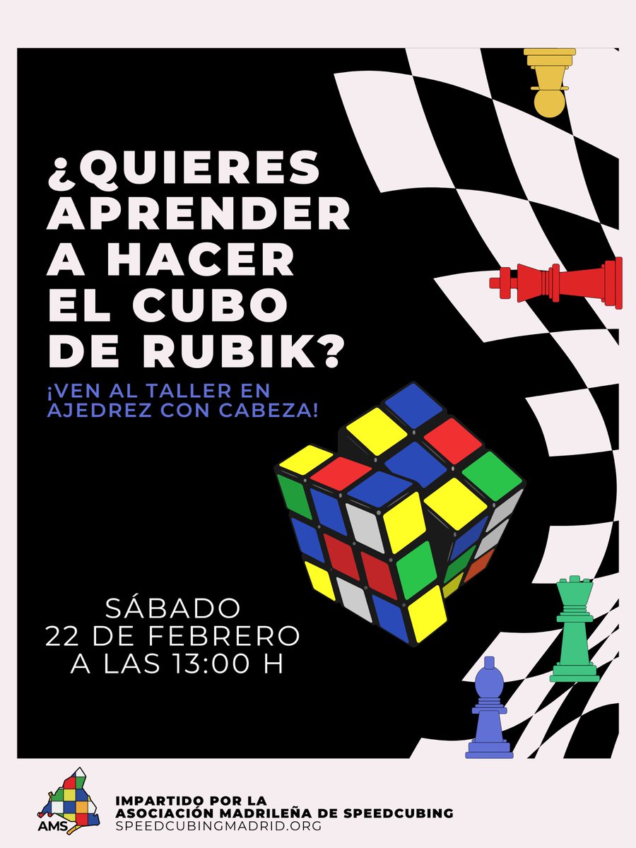 bryant (@bryantba) on Twitter photo hoy tengo que dar este taller…
por si andáis aburridos y se pueden acercar os aseguro que lo van a disfrutar
<a href="/AMSpeedcubing/">Asociación Mad. de Speedcubing</a> presente hoy tengo que dar este taller…
por si andáis aburridos y se pueden acercar os aseguro que lo van a disfrutar
<a href="/AMSpeedcubing/">Asociación Mad. de Speedcubing</a> presente