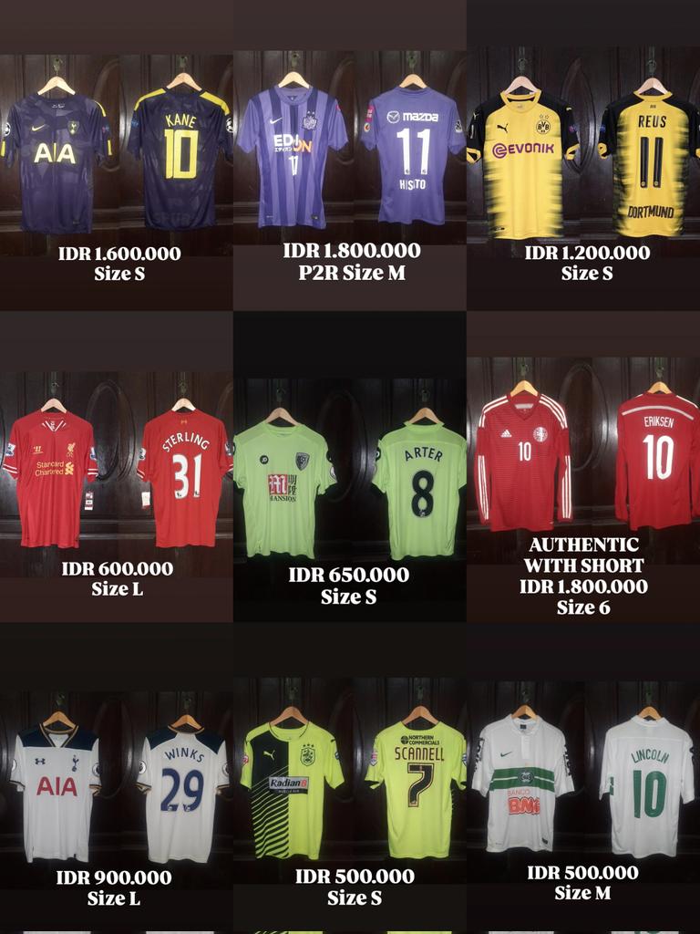 Aries_Raf's tweet photo. Jersey BERTATTO ❗❗

Kondisi BNWT - EXC 
IDR Mulai IDR 350.000
Cek Foto Lebih Jelasnya
Tokopedia Shopee Ready

Order https://t.co/U0P1ENH4X7 #jersey4sale #1308 @Jerseyforum https://t.co/yMrPmUmfX2