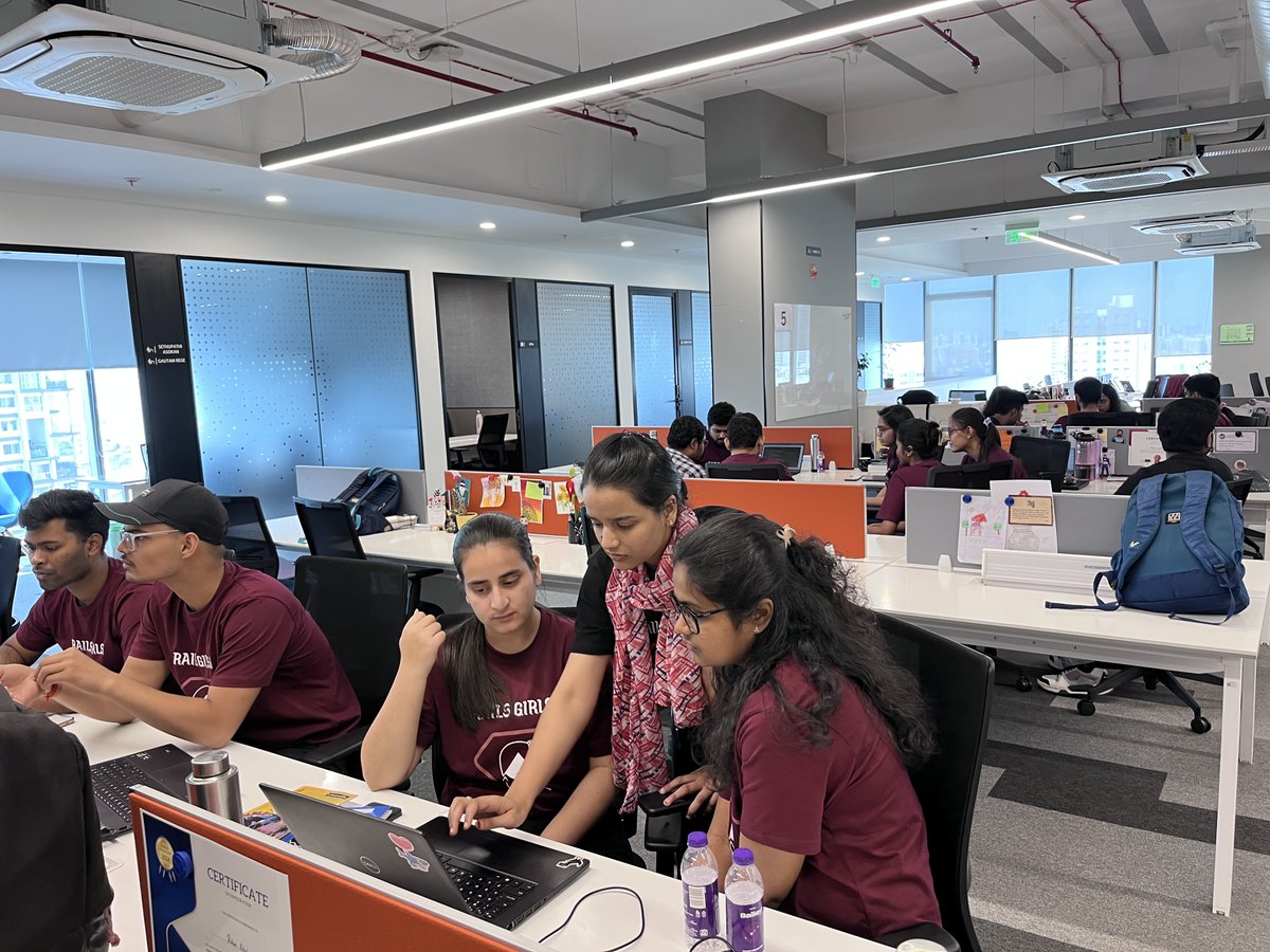 joshsoftware's tweet image. Live action from Rails Girls Pune at Josh Software!
A day filled with coding, collaboration, and empowering women in tech. The energy, enthusiasm, and code - everything is high on Josh!
#RailsGirlsPune #JoshSoftware #WomenInTech #CodeCreateCollaborate #RailsGirlspune2025