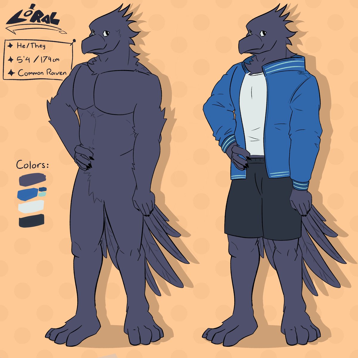 cryptid_coral's tweet image. ok finally done my fursona ref sheet