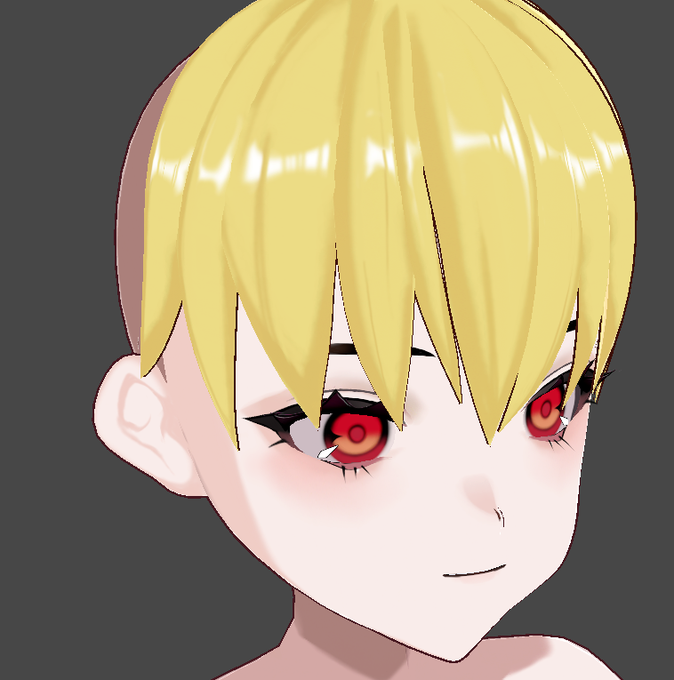 3Dに触れてみる5日目
ようやく前髪完成
全然進んでないね? 