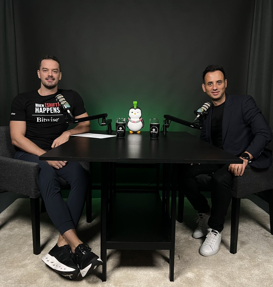KevinWSHPod's tweet photo. Recorded a 2H + banger with @cryptomanran from @crypto_banter 

This is a completely different Ran than everyone has seen before, a unfiltered conversation where I not only challenge him about the Banter Business Model but where we go through tons of things :

- Ayahuasca
- How to grow a mega YouTube Channel
- How to actually make money on crypto
- the trade offs between getting attention and “the boring that works” in crypto media
- Building leverage and the best network in crypto through podcasting and Content
- Failing big
- dealing with FUD
- being a champion and beating everyone else by a mile
- being obsessed with winning 
- being the best dad in the world 

And so much more

Out in soon !