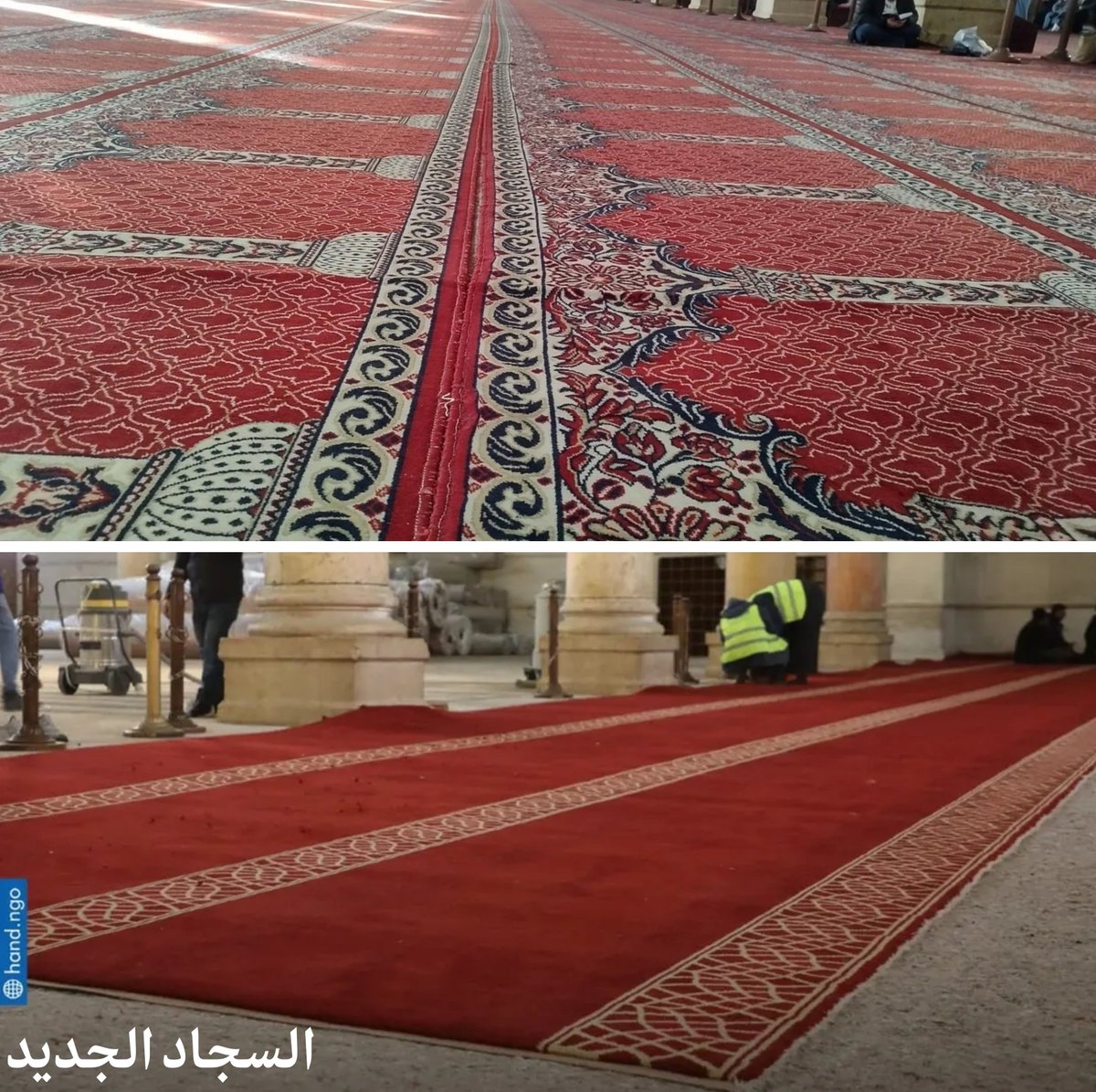 ivarmm's tweet photo. يتم حالياً تجديد سجاد المسجد الأموي في دمشق https://t.co/49r6dqFHUY