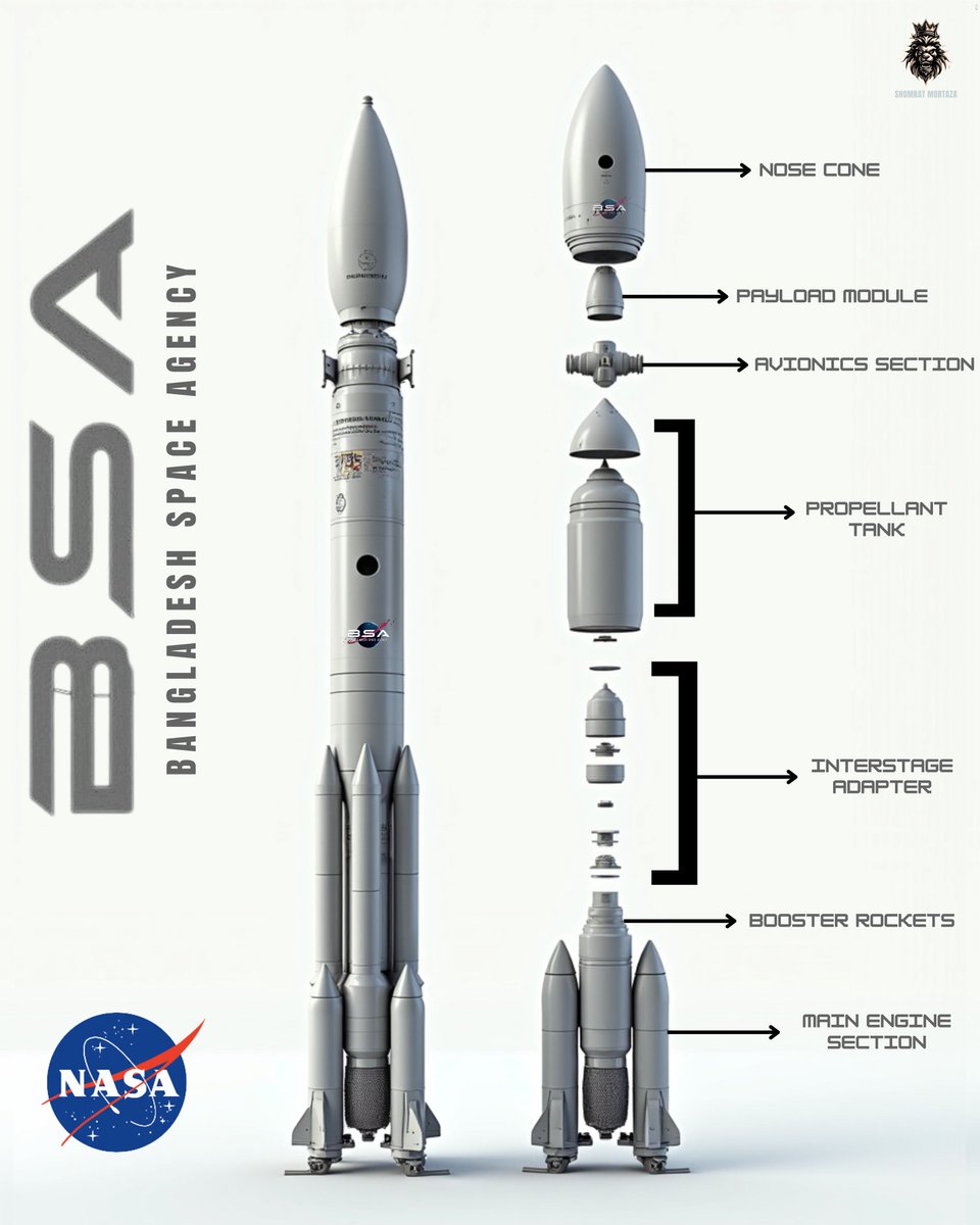mortaza89602's tweet image. BSA Concept: A @NASA-Inspired Rocket Design
#NASA #BSA #RocketDesign #shomratmortaza