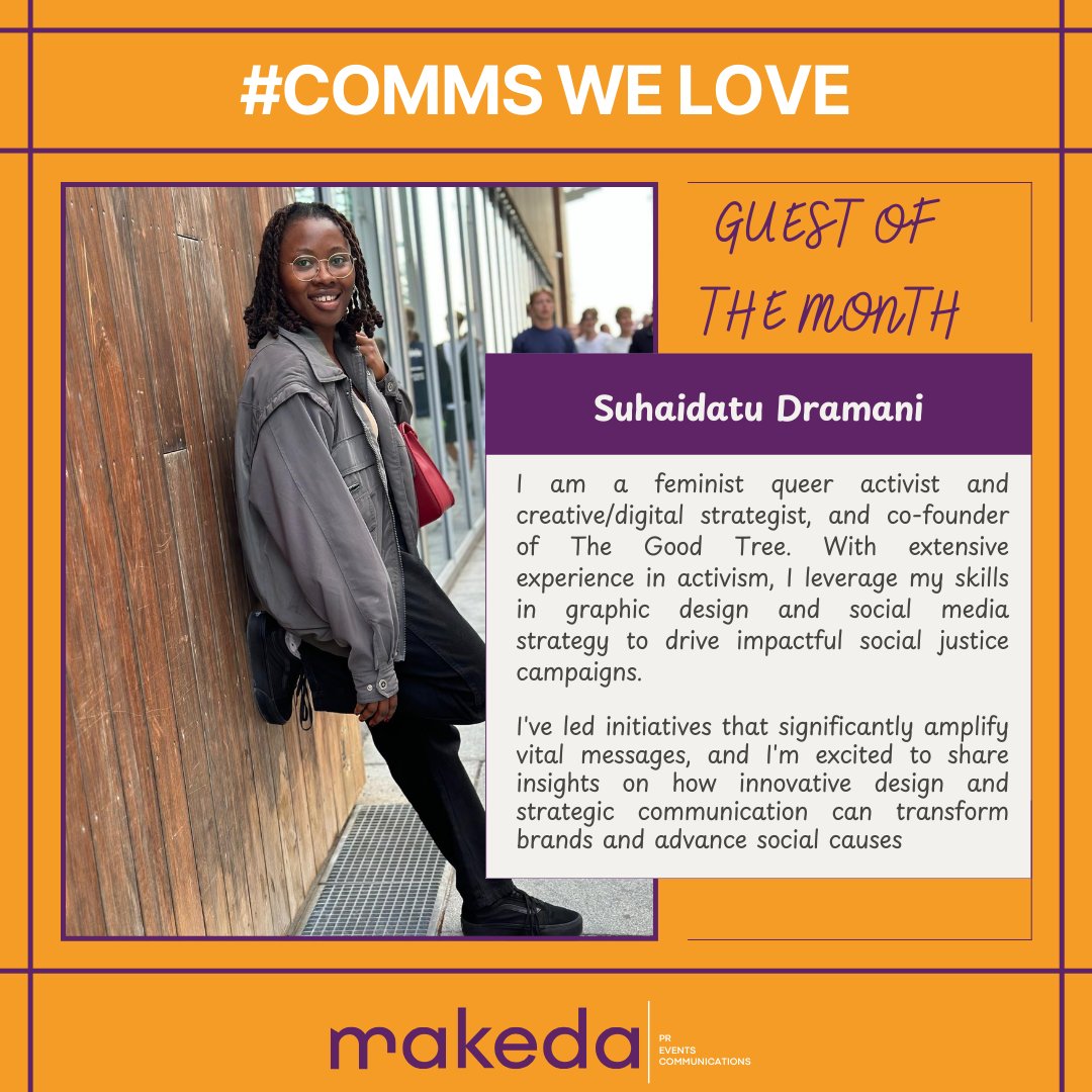 MAKEDAComms's tweet photo. We're so excited for our 2nd episode of #CommsWeLove InstaLive! 

For this episode, joining us is the amazing @suhaidatu  self-taught graphic designer and social media manager. 

Join us as she takes us through her creative journey and provides practical insights on how..1/2 https://t.co/vBb3Az8mJy