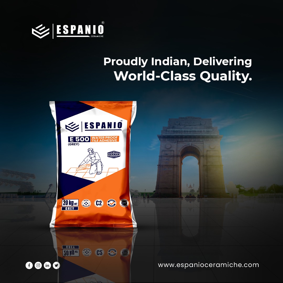 EspanioLlp91545's tweet photo. "Proudly Made in India, Globally Acclaimed! Espanio tile adhesive - strong bonds, waterproof, and durable! Create something extraordinary with us."
#EspanioTileAdhesive #MadeInIndia #TileAdhesive #EspanioCeramiche #TileAdhesive https://t.co/75fFNJX6Ri