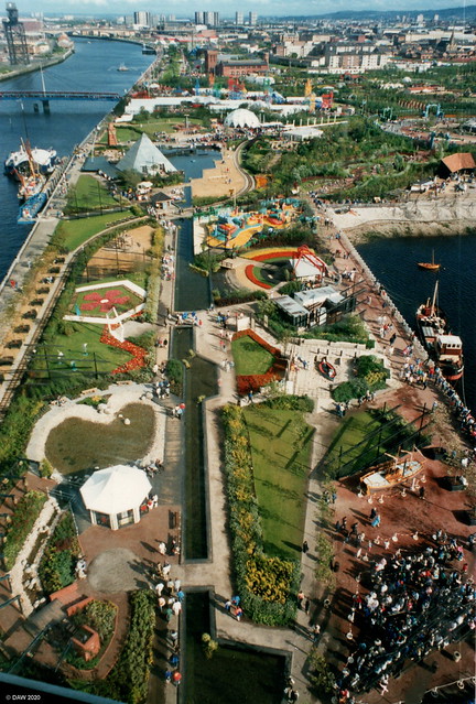 Glasgow Garden Festival from the Clydesdale Bank Tower, 1988. Pic: Flickr | Donald W