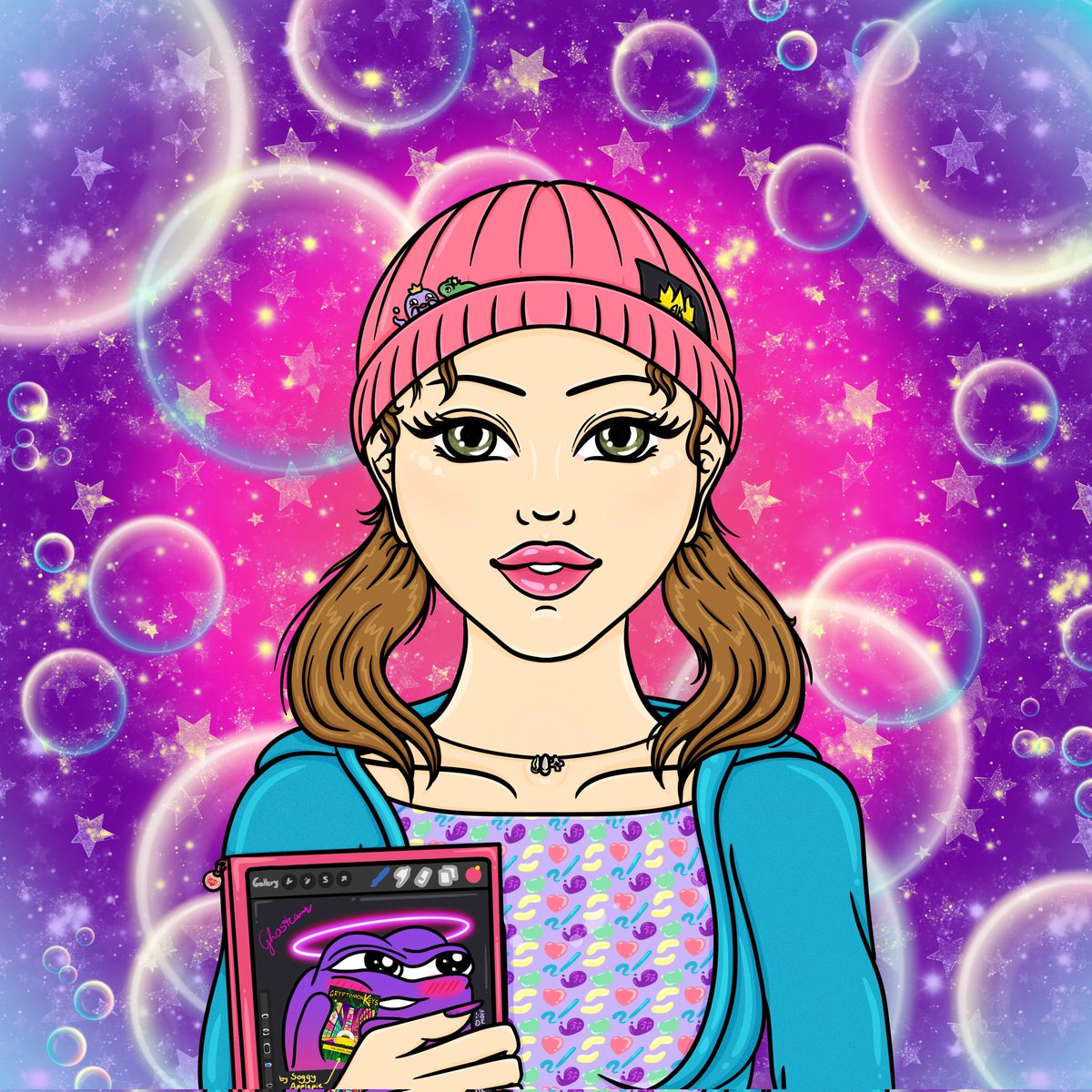 Follow IF you
- want to connect (genuine ppl person)
- want onboarding to <a href="/WAX_io/">WAX</a> (spaces host)
- like (my) art (wait, really?)
- like frogs/cats/dogs (I'm like Google, pet vids ftw)

"I'm just me."
"I know little about a lot and lots about very little."
"Which day is it?"

1/2