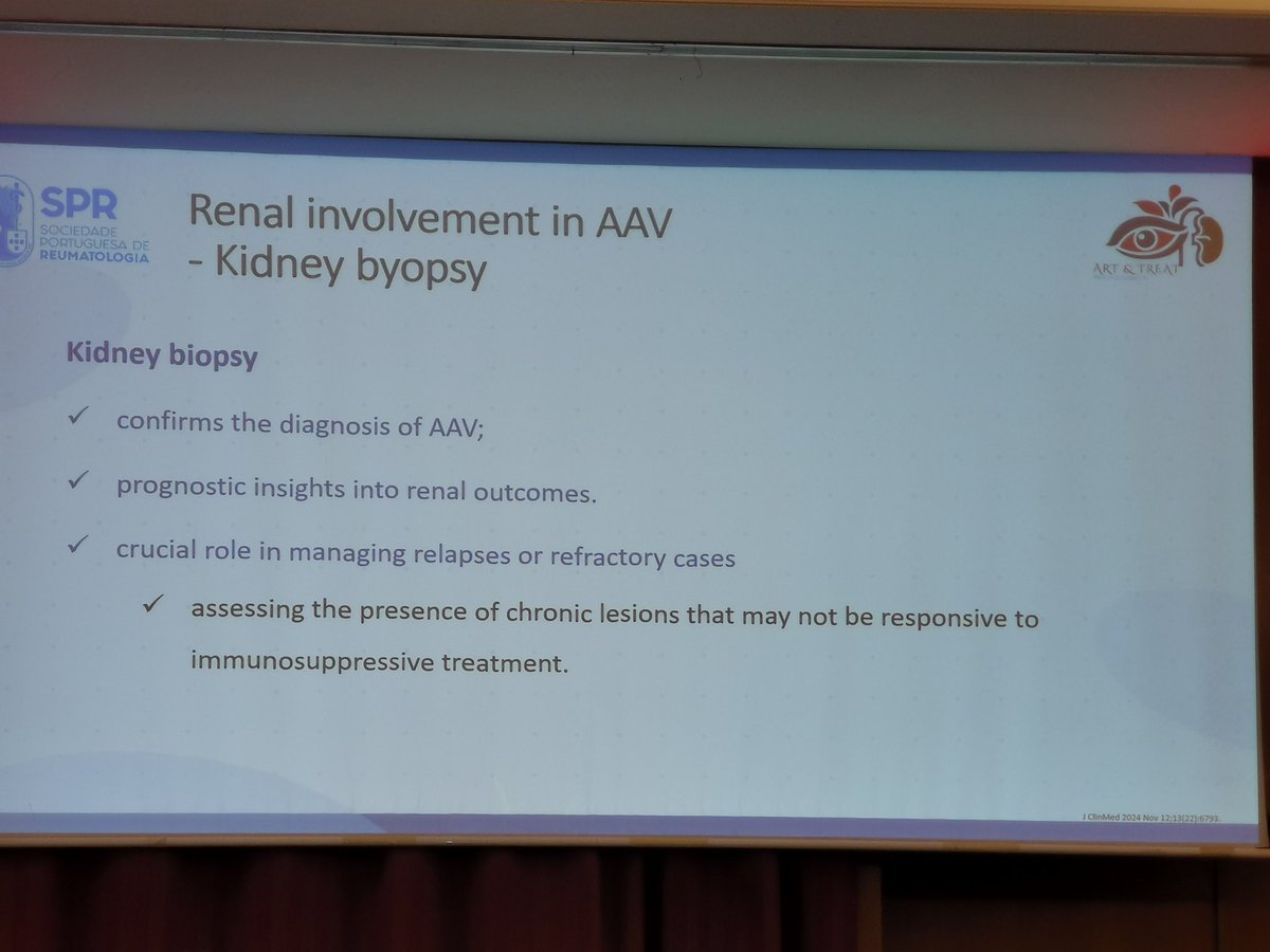 vitortexas's tweet photo. Day 1 at #ForumArtTreat2025 in #Tomar: Dr. Inês Ferreira’s brilliant talk on #ANCA vasculitis unpacked its impact on kidney and new data on #avacopan beyond the #kidney #RheumaticDiseases #ANCA @SPReumatologia @SPNefro @ImunoNefrologia https://t.co/Ho6vZ0dSxl
