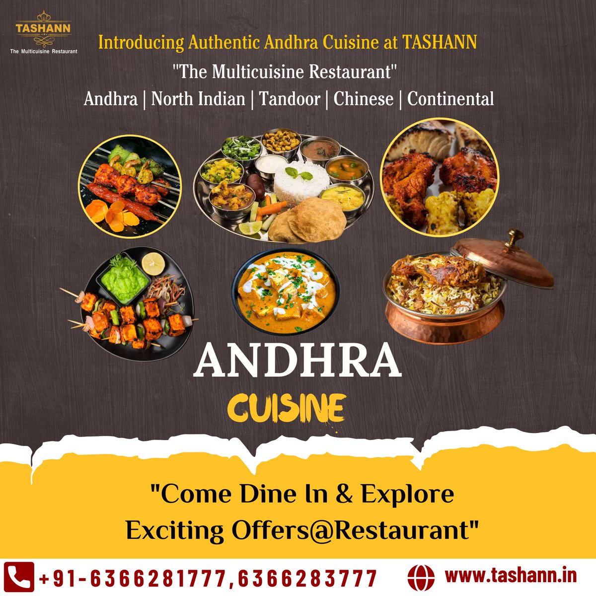 tashann_res's tweet photo. 🔥 Introducing Authentic Andhra Cuisine at TASHANN! 🔥

Experience the bold and fiery flavors of Andhra Cuisine at TASHANN – The Multicuisine Restaurant! 

#AuthenticAndhra #SpiceUpYourTaste #TashannSpecials #AndhraCuisine #FoodieDelight #BiryaniLovers #DineInOffer https://t.co/tKW8rqJaqw