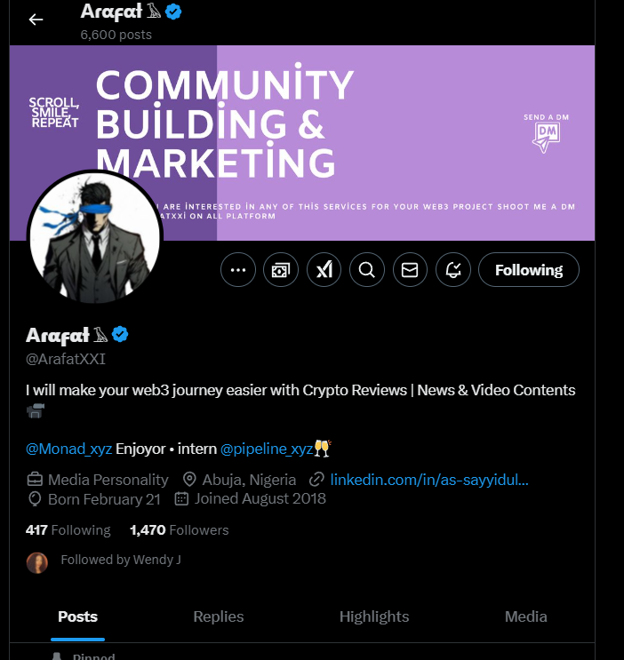 Cellooooooo_'s tweet photo. @ArafatXXI @crexsol @_0xchuks a follow and also notification on, Happy birthday bro!  0xE3f69130CeBD629539181FF6eF8DbaA3449766e7

@zeeekooo3333 https://t.co/C7VJP4Hyw4