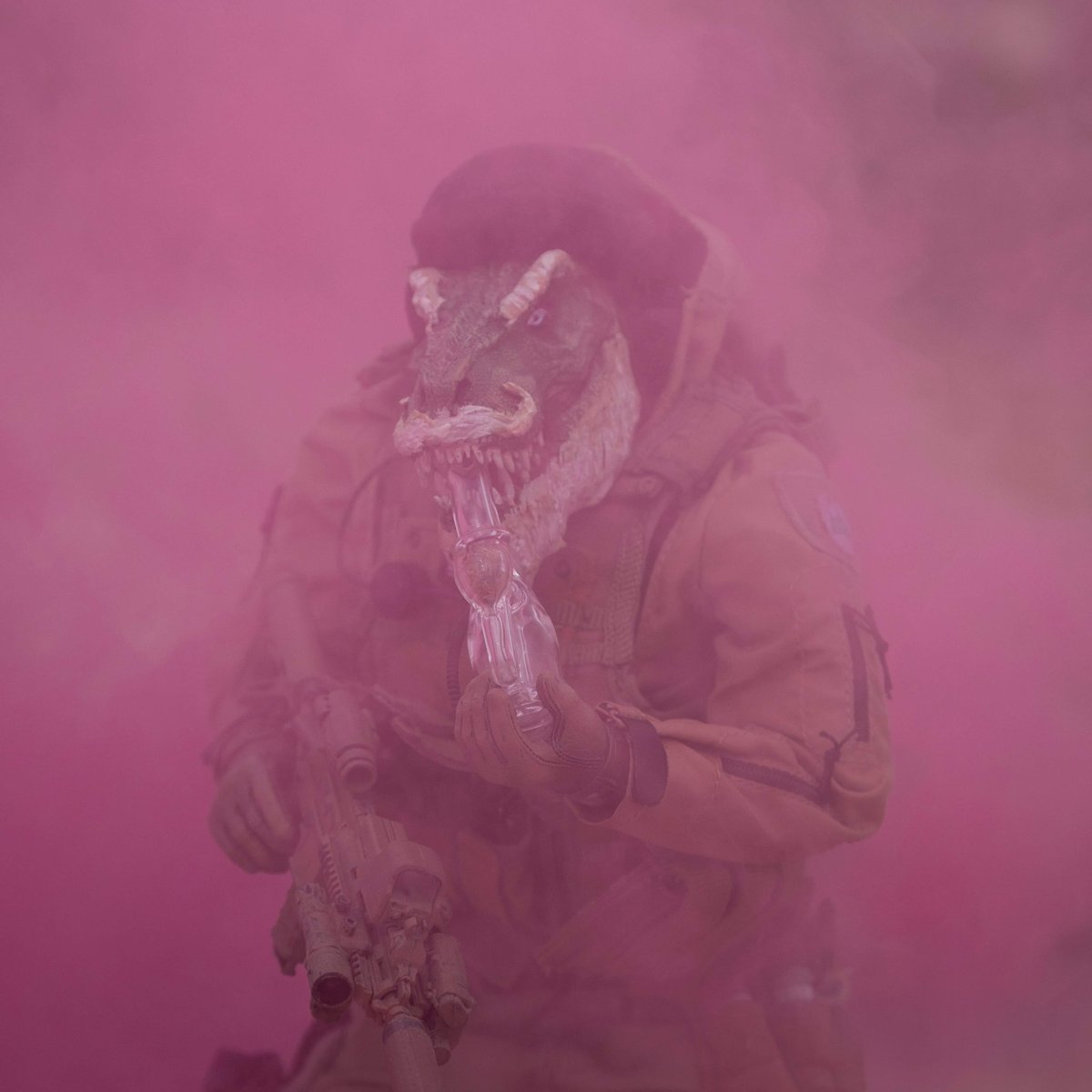 lizard_force's tweet image. Improvised chopper signaling device!