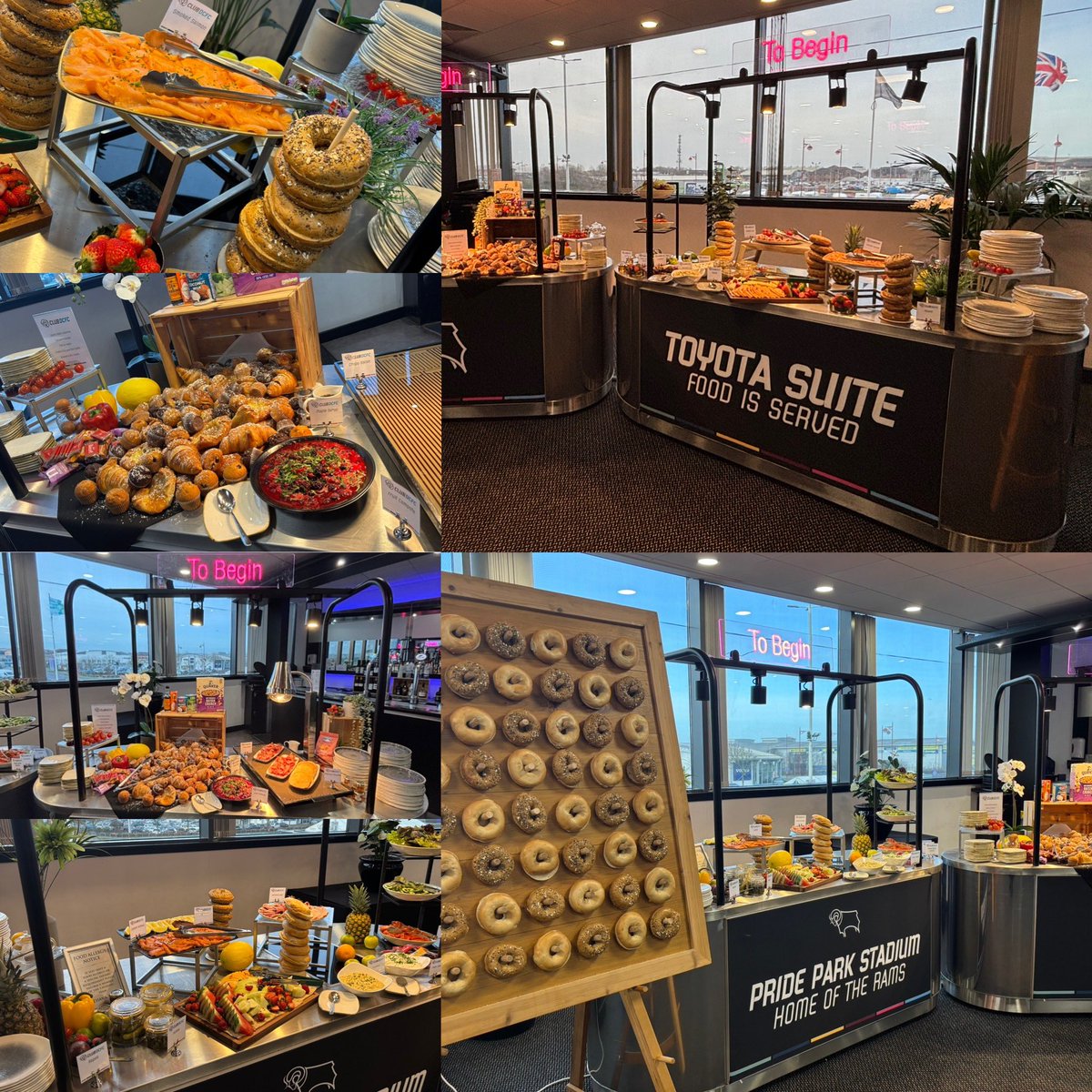 Laurrierichard1's tweet photo. All hospitality doors are open 🐏
We look forward to welcoming all our guests.
🧇🥓🍽️🥂🍾🥂🍽️🥓🧇
DCFC v MFC 12.30pm
Thank you to all the team at Delaware North for all your hard work ✨
#hospitality #breakfast #earlykickoffs
#dcfcfans
@ClubDCFC @DelawareNorthUK https://t.co/gYS4Uih8UC