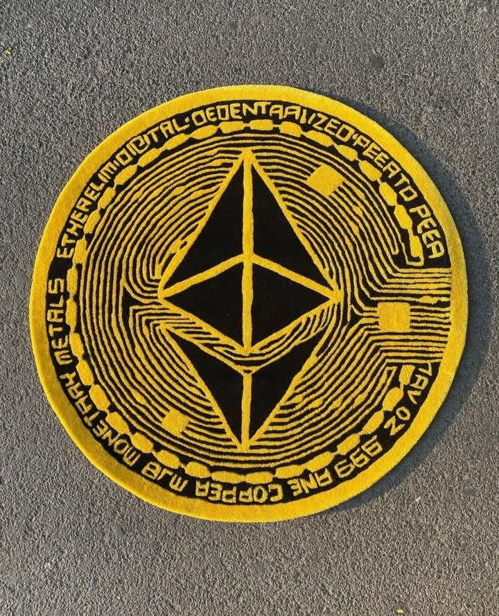 The_rugpilot's tweet photo. The Ethereum Rug 🪙

We gave this one a shot for our crypto fans and we are delighted by the outcome. The details speak for themselves💯

Don't worry you won't be paying 30% tax on these and you can HODL through it as well. 🤭

We leave it to you guys to PUMP this rug. https://t.co/IXc3wDsgtl