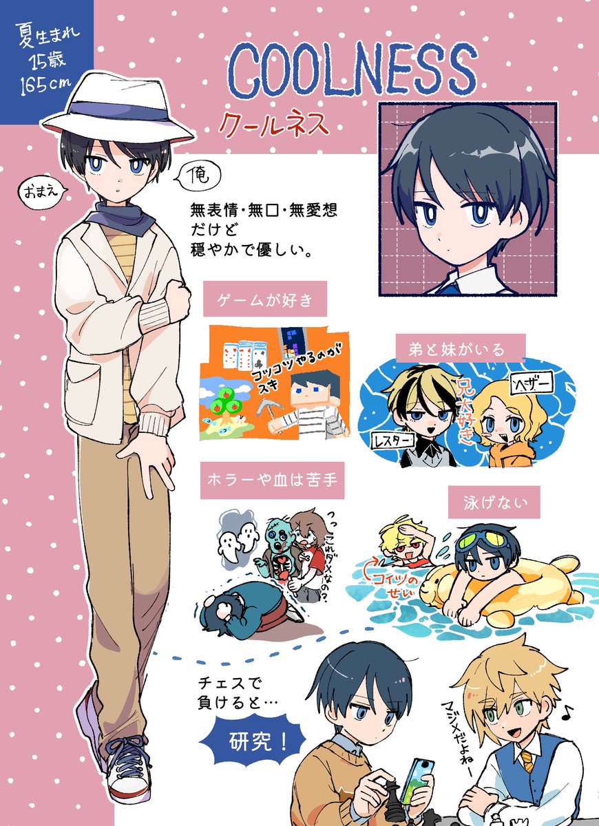 キャラ紹介①
メイン4人組

#グルーミィデー 