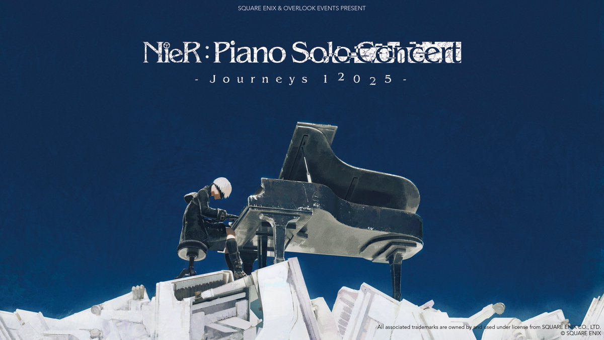 Overlook_Events's tweet image. Due to popular demand, we&apos;re busy working on a bunch of new dates for the NieR:Piano Concert - Journeys 12025 - tour. We&apos;re also adding a second date in Paris on April 19 and in Rome on June 7.

Ticket sales for both cities kick off Monday, 11 am CET ♫

nierpianojourneys.com