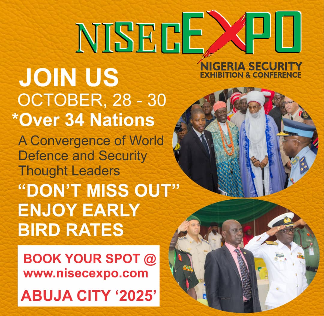 Join NISECEXPO 2025 international defence and security exhibition:
*Gain continental business access and insight 
*Network with high profile government decision and policymakers
*Expand market reach beyond traditional territories 
*Connect one-on-one with new end users and buyers