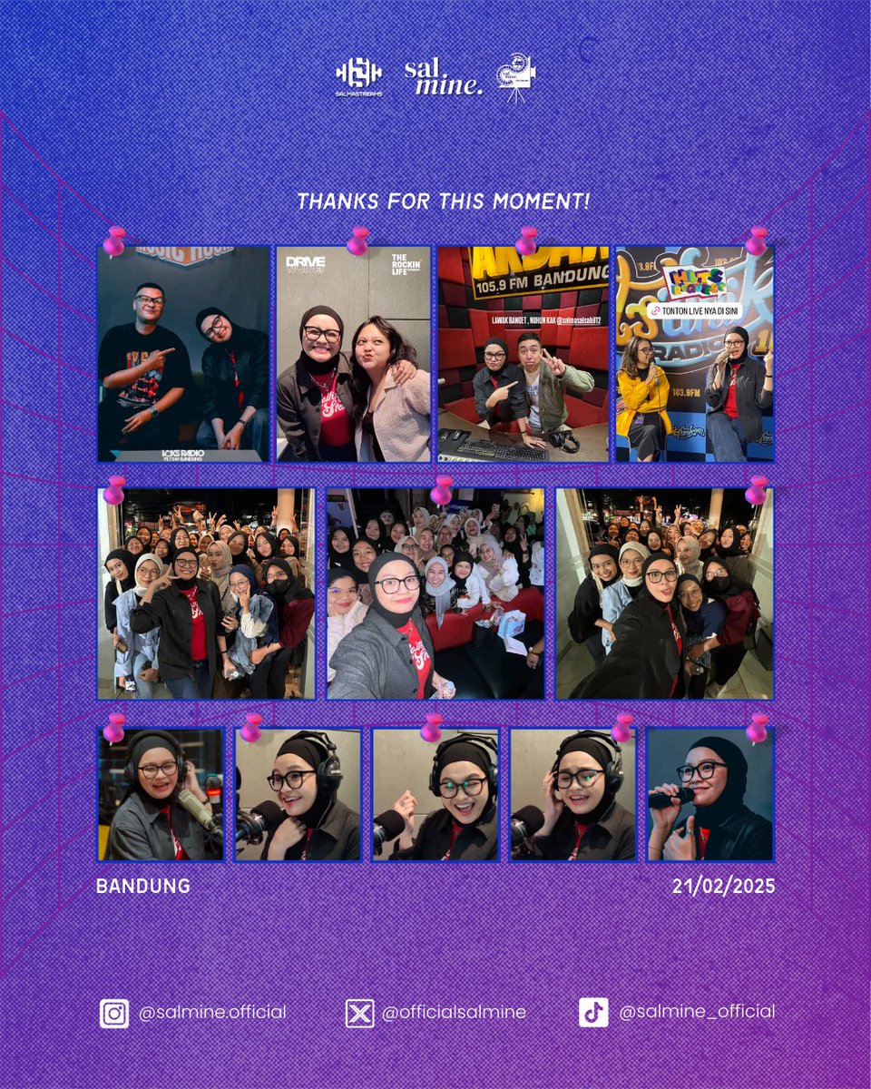 OfficialSalmine's tweet photo. recap keseruan visit radio salma dan salmine di bandung https://t.co/TKvathv48i