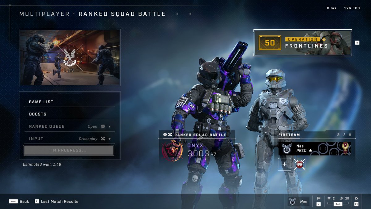 Officially the world's first Onyx 3000 on Ranked Squad Battle👀

#HaloInfinite