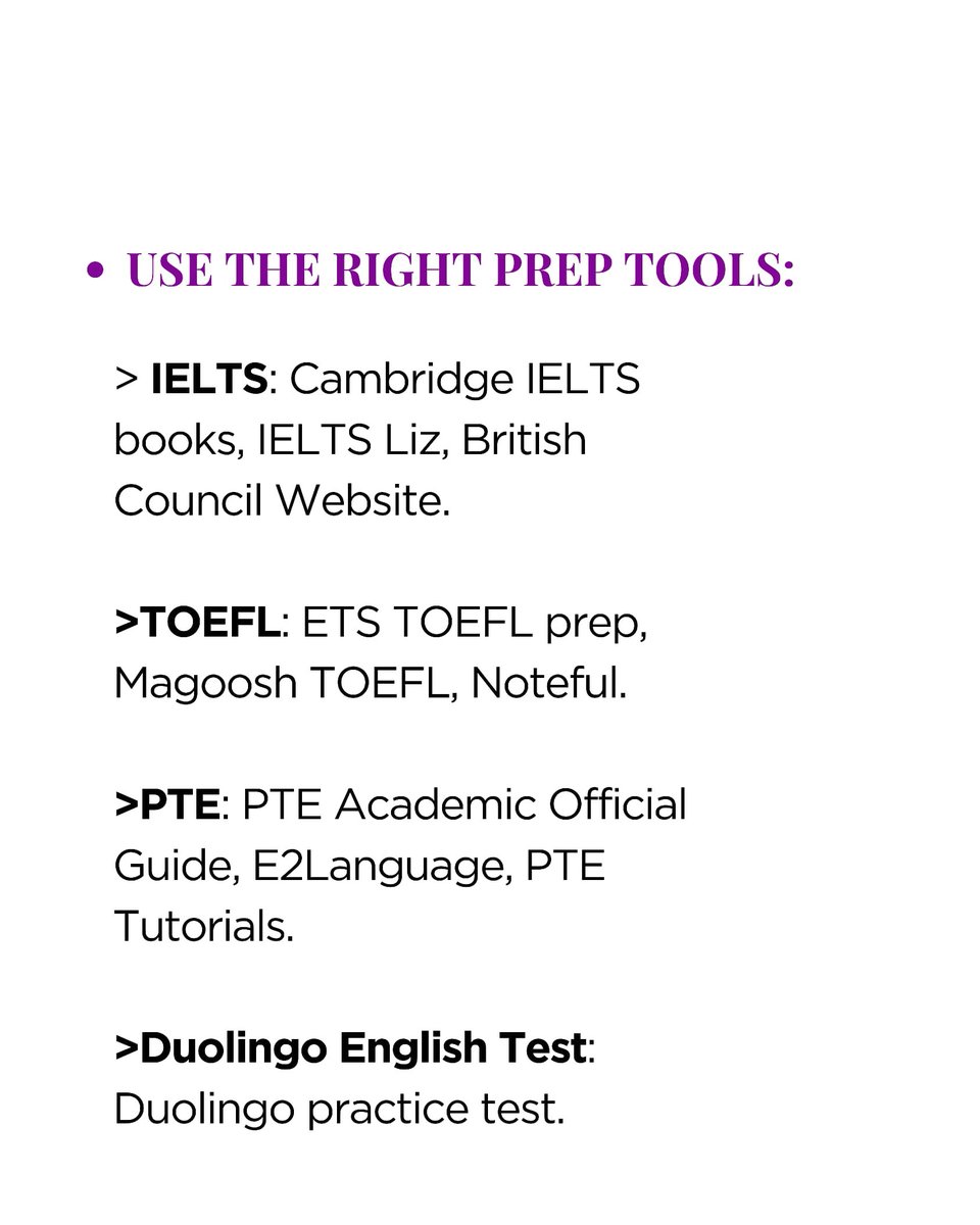 Nexplora_Nig's tweet image. Planning to study abroad and need to demonstrate your English skills?
Follow these steps to excel in your test.

Swipe through and good luck!

#englishlanguageproficiency #ielts #toefl #pte #duolingo #studyabroadincanada #studyabroadtips #studyabroad #nexploranigeria