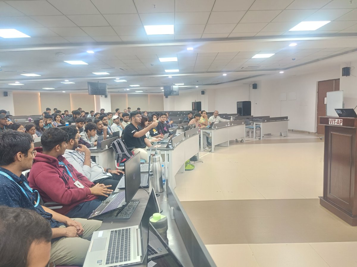 nullvja's tweet photo. 🎤 Interactive Q&amp;A in Progress! 🔥

Attendees are actively engaging with Geet Hirawat, asking insightful questions about MLOps security, cloud resilience, and AI threat detection.

Great questions, expert insights—learning at its best! 🚀

#QnA #MLOps #CloudSecurity #AI https://t.co/NMM2oIJxdM