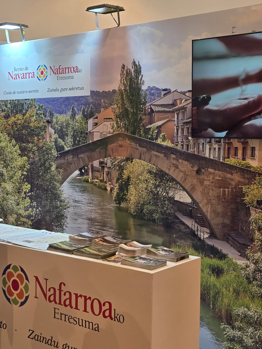 psnestella's tweet photo. 🗺 Desde el stand de Turismo de Navarra, nuestra Estella-Lizarra da la bienvenida a todas las personas que éstos días se acercan a la Feria Internacional de Turismo de Navarra, Navartur. https://t.co/VmcqzKWqbX