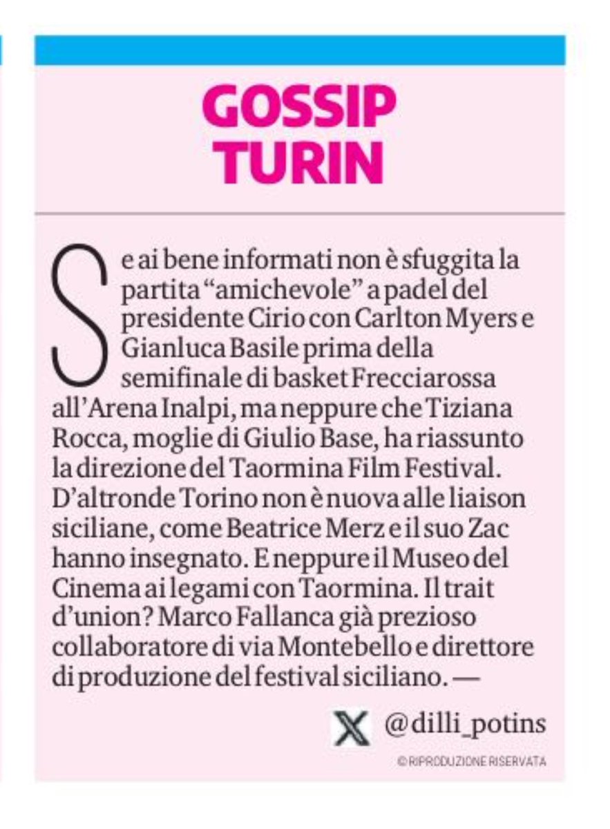 la #sicilia sempre legata a #Torino.
su #gossipturin in edicola tutta la settimana con <a href="/LaStampa/">La Stampa</a> <a href="/TorinoSette/">Torino Sette</a>