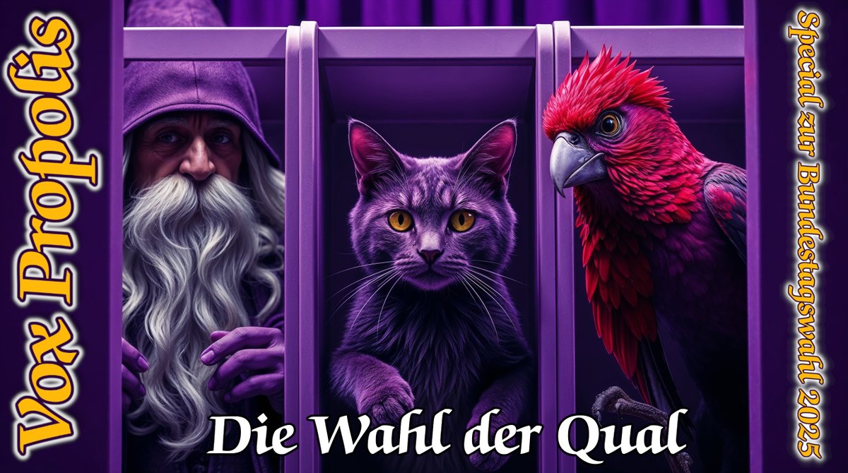 Kommt alle zu unserer großen Wahlsendung! Morgen, Sonntag, den 23. 02. 2025 von 16:00-18:10. Mit dem wunderbaren <a href="/gabbagandalftv/">GabbaGandalfTV</a>, vielen Erinnerungen an die letzte Legislatur (weniger wunderbar) und natürlich, wie von uns gewohnt, pünktlich um 18:00 Uhr die erste Hochrechnung und