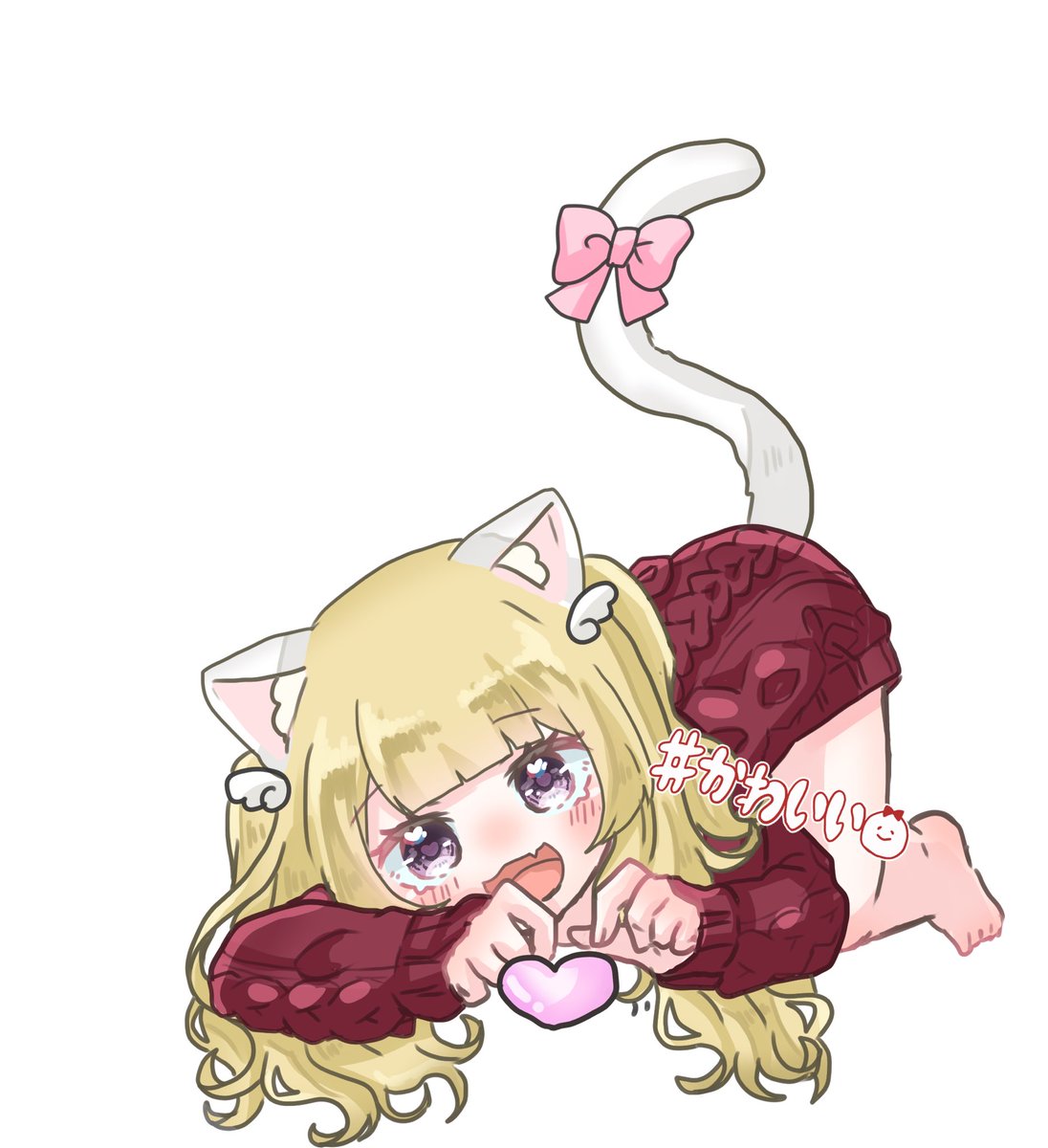 にゃんにゃん猫の日🐈

はるまきさんにイラストを描いてもらったのだ！
めちゃかわいい(T ^ T)✨️

<a href="/3Cqc2/">はるまきちゃん＠依頼受付中！</a>