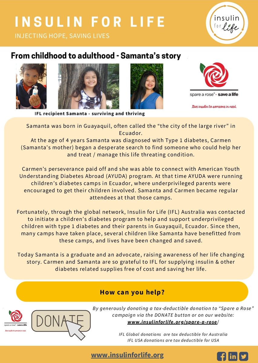 The fight isn’t over. The need hasn’t changed!

We’re still here, pushing for those who can’t afford what they need to live. If you haven’t given yet, now is the time. Let’s do this, 2gther! Spare A Rose. Save a life

insulinforlife.org/spare-a-rose/

#SpareARose #NothingAboutUsWithoutUs