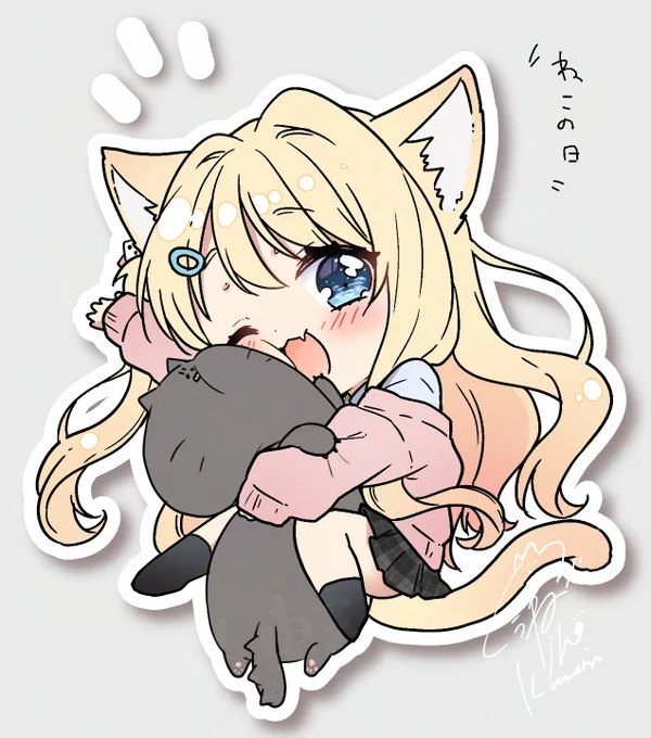 omp(おんぷ)ちゃんって言うよ! #猫の日 