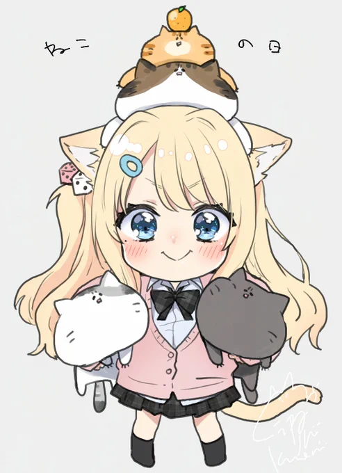 omp(おんぷ)ちゃんって言うよ! #猫の日 