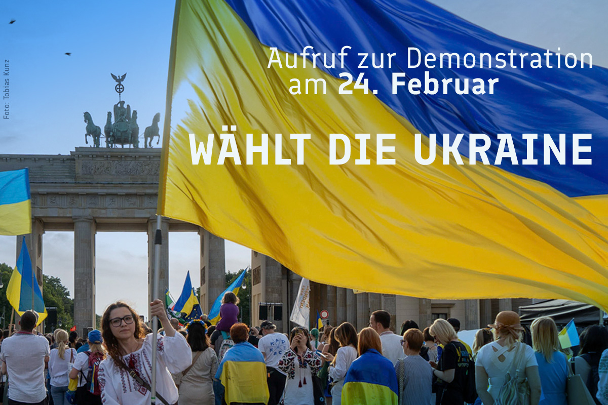 LiberaleModerne's tweet photo. 🚨🇺🇦 „WÄHLT DIE UKRAINE!“ - AUFRUF ZUR DEMONSTRATION

🗓️ 24. Februar 2025
📌 18 Uhr Demonstrationszug vom Lustgarten am Berliner Dom
📌 19 Uhr Kundgebung am Brandenburger Tor 

Ein starkes, friedliches Europa braucht eine souveräne, starke #Ukraine! Dafür demonstrieren wir anlässlich des dritten Jahrestages der brutalen russischen Vollinvasion am 24. Februar gemeinsam mit @VitscheBerlin.

Wir stehen zusammen. Mit Dir. Jetzt erst recht! 
Alle Infos: https://t.co/PqPVUF3v7i 

#wähltdieUkraine