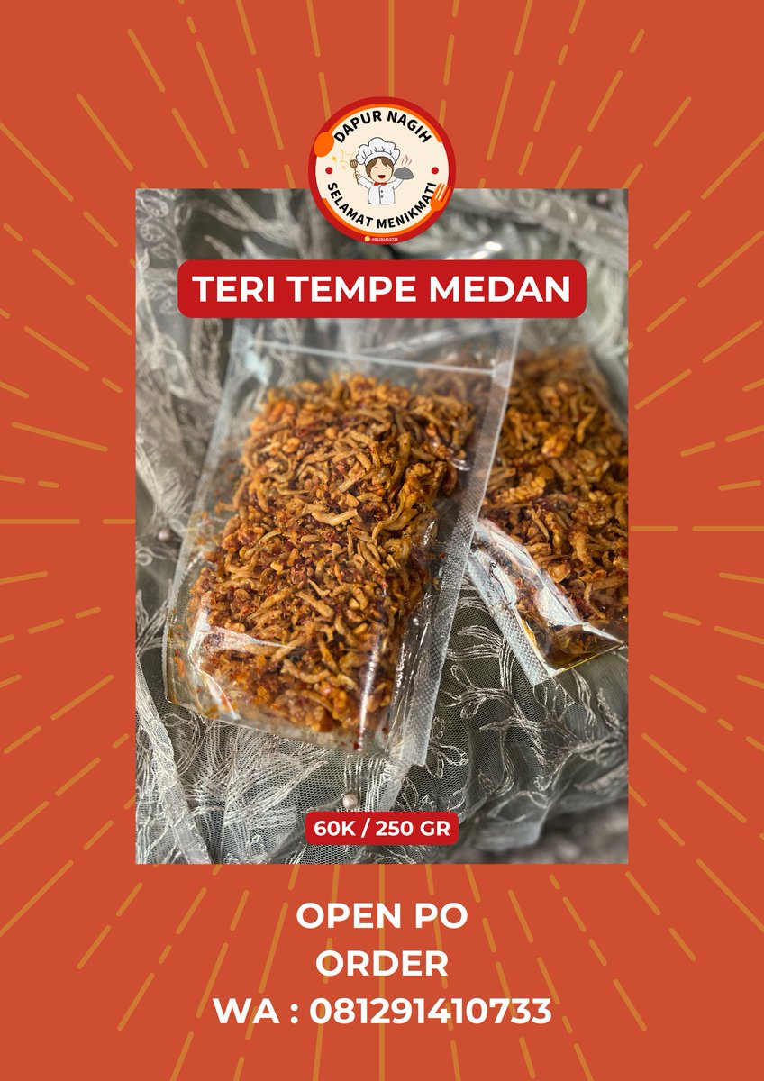 bbysrgh's tweet photo. Plis beli daganganku 
baru mau jualan setelah hiatus 2 tahun ga dagang krn setress, yeyy
#yougogirl

Teri tempe kecombrang medang

60K/250Gr

#AnakMedan

Pengiriman dari Jakbar yee

https://t.co/07OP4q8KYj https://t.co/kFR3aDnSZP