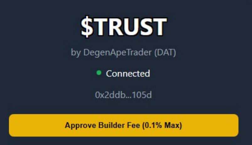 DegenApe99's tweet photo. The $TRUST AT MODEL for <500k tier is basically 99% ready to launch. However I still need to live test with some of my @HyperliquidX  accounts to make sure everything is good.

We are also running at 100 wallets capacity, which is leading to some minor issue:
- Rarely, some signals get duplicated. 
- Getting some rate limit from $HYPE API, which lead to some signals got delayed for 30 minutes to 1 hour AFTER the signal time.

If you are interested in the model, make sure to fill this form for waiting list.
https://t.co/GNOC5XdW4z

If you are in 500k tier, you can also use this form, I am adding new wallets to the model daily.