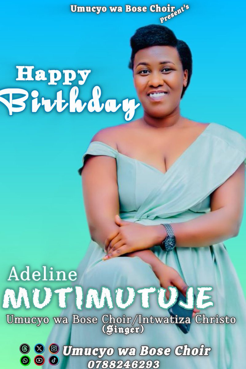 UmucyoC's tweet photo. Happy Birthday Our Singer(MUTIMUTUJE Adeline)
@UmucyoC https://t.co/WCFx8qjWYO