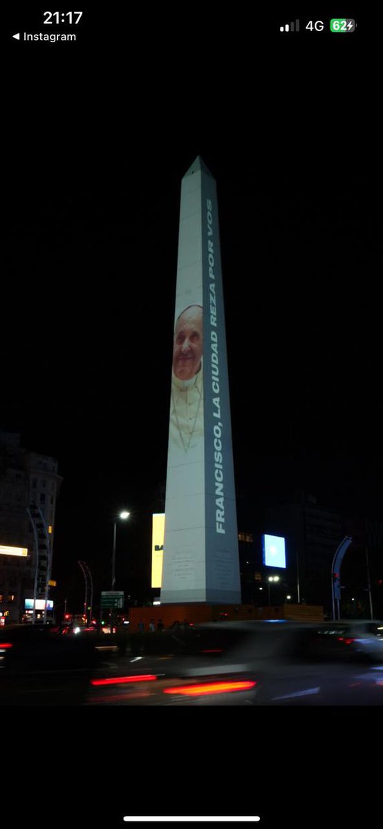 Francisco, la Ciudad de Buenos Aires reza por vos 
(Enviado por una amiga)